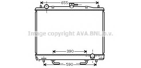 AVA QUALITY COOLING MT2170 Радиатор, охлаждение двигателя