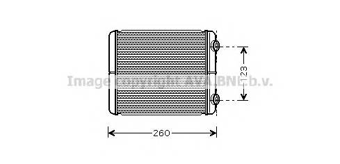 AVA QUALITY COOLING RT6344 Теплообменник, отопление салона