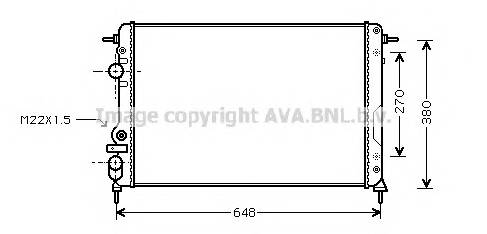 AVA QUALITY COOLING RTA2266 Радиатор, охлаждение двигателя