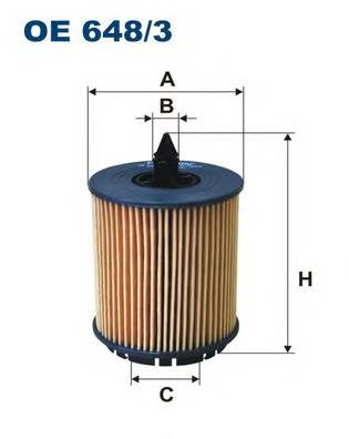 FILTRON OE648/3 Масляный фильтр