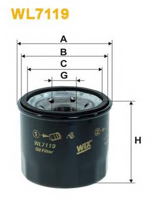 WIX FILTERS WL7119 Масляный фильтр