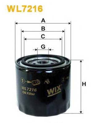 WIX FILTERS WL7216 Масляный фильтр