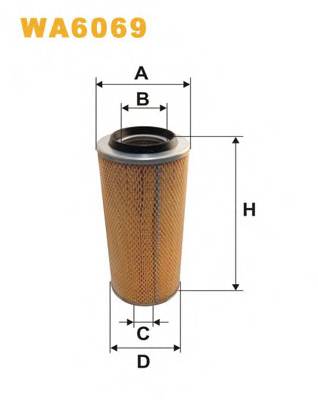 WIX FILTERS WA6069 Воздушный фильтр