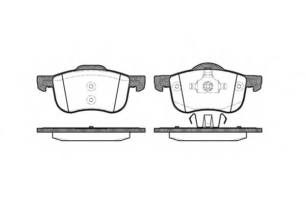 WOKING P6133.00 Комплект тормозных колодок,