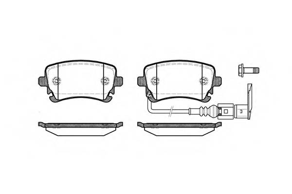 WOKING P9973.11 Комплект тормозных колодок,