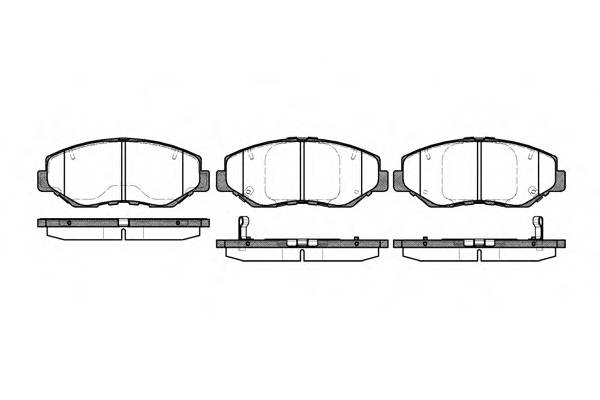 WOKING P9993.00 Комплект тормозных колодок,