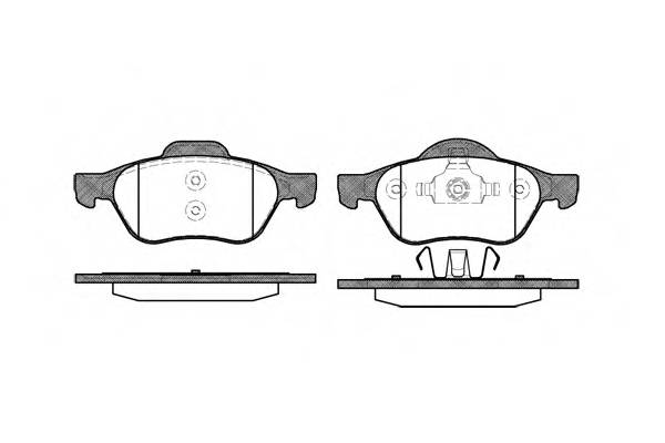 WOKING P8623.00 Комплект тормозных колодок,