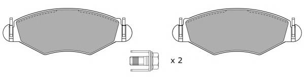 FREMAX FBP-1083-01 Комплект гальмівних колодок,