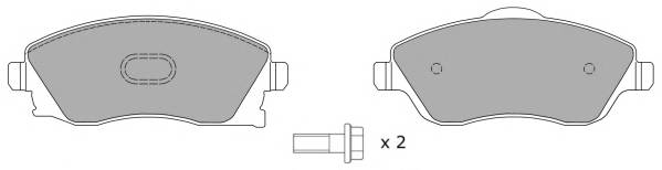 FREMAX FBP-1208 Комплект гальмівних колодок,