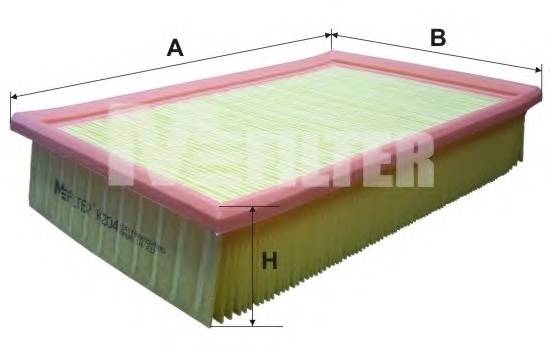 MFILTER K204 Фiльтр салону