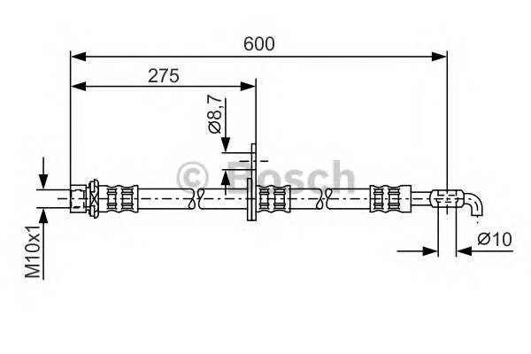 BOSCH 1 987 476 229 Гальмівний шланг