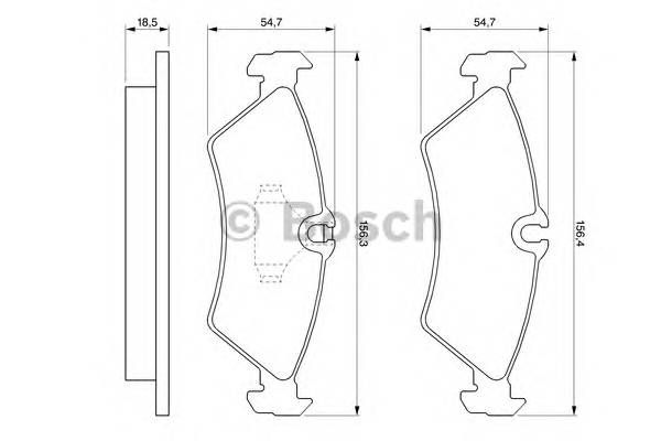 BOSCH 0 986 424 219 Комплект гальмівних колодок,