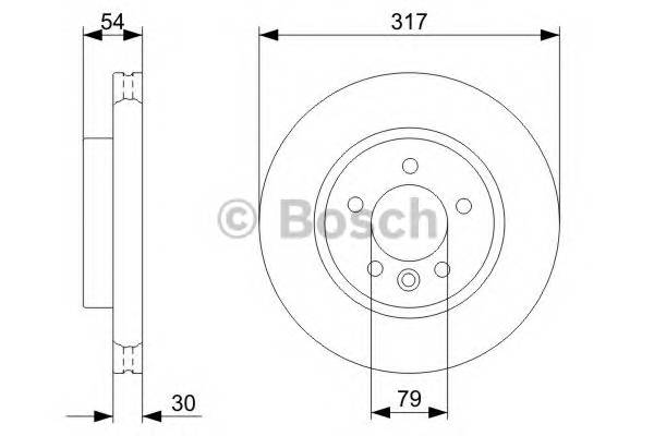 BOSCH 0 986 479 287 Тормозной диск