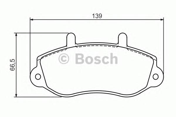 BOSCH 0 986 494 288 Комплект тормозных колодок,