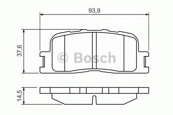 BOSCH 0 986 494 359 Комплект гальмівних колодок,