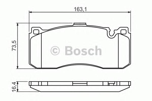 BOSCH 0 986 494 428 Комплект гальмівних колодок,