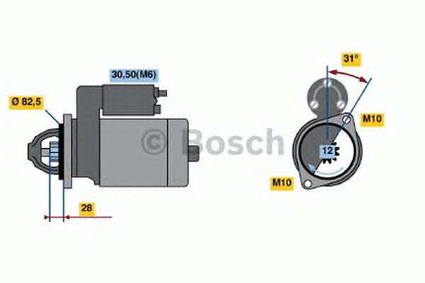 BOSCH 0 001 115 047 Стартер