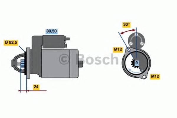 BOSCH 0 986 011 150 Стартер