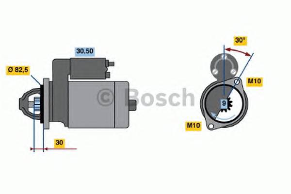 BOSCH 0 986 013 010 Стартер