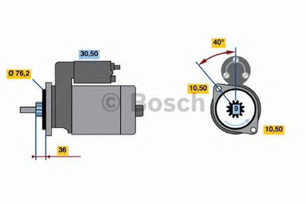 BOSCH 0 986 013 050 Стартер