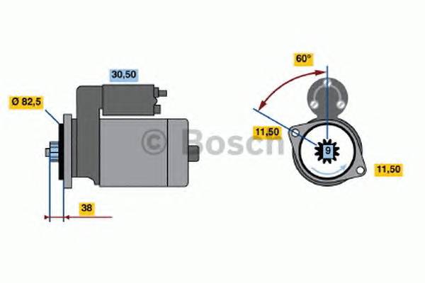 BOSCH 0 986 014 341 Стартер