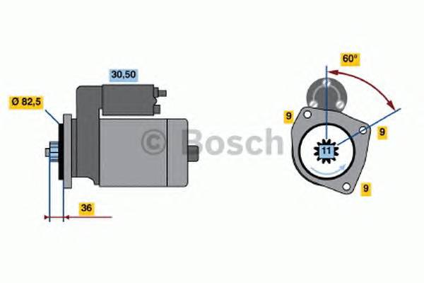 BOSCH 0 986 014 950 Стартер