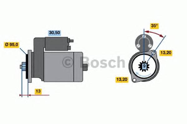 BOSCH 0 986 016 681 Стартер