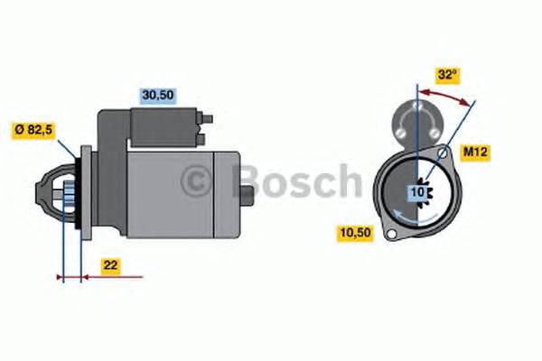 BOSCH 0 986 018 210 Стартер