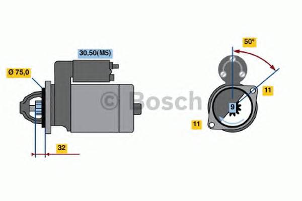 BOSCH 0 986 019 840 Стартер