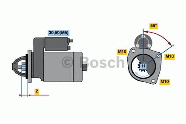 BOSCH 0 986 021 671 Стартер