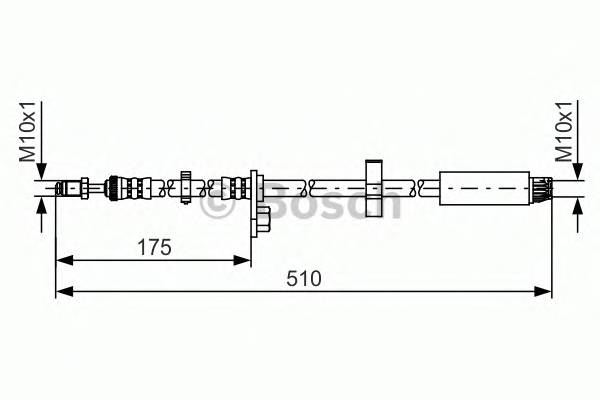 BOSCH 1 987 481 453 Тормозной шланг