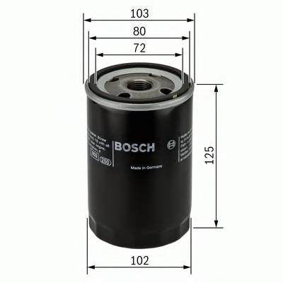 BOSCH 0 986 452 062 Масляний фільтр