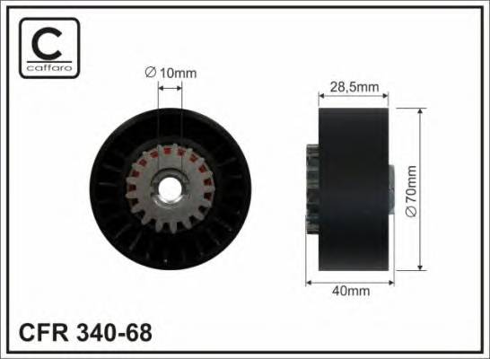 CAFFARO 34068 ROLKA NAPINACZA