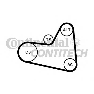 CONTITECH 6PK976K1 Полікліновий ремінний комплект