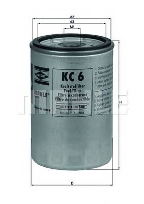 KNECHT KC 6 Топливный фильтр