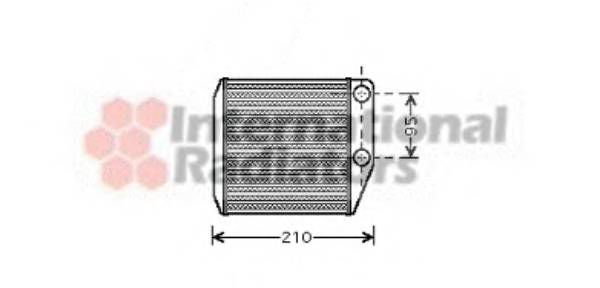 VAN WEZEL 17006313 Теплообменник, отопление салона