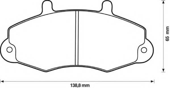 JURID 571745J Комплект тормозных колодок,