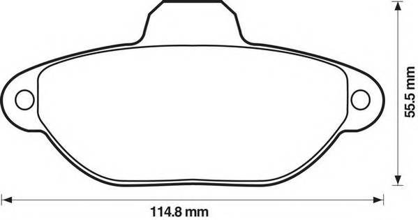 JURID 571749J Комплект гальмівних колодок,