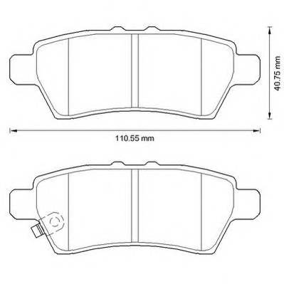 JURID 572610J Комплект тормозных колодок,