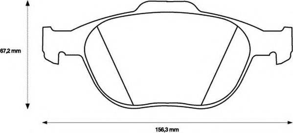 JURID 573085J Комплект тормозных колодок,