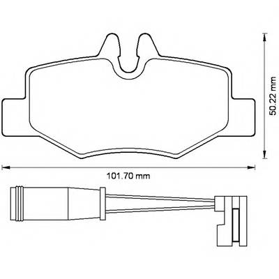 BENDIX 573222B Комплект гальмівних колодок,