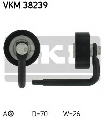 SKF VKM 38239 Натяжной ролик, поликлиновой