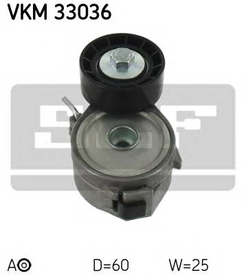 SKF VKM 33036 Натяжний ролик, полікліновий