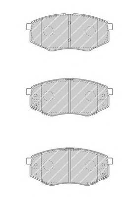 FERODO FDB4447 Комплект тормозных колодок,