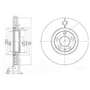 DELPHI BG3740 Тормозной диск