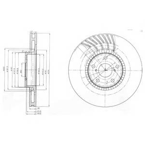 DELPHI BG9011 Гальмівний диск