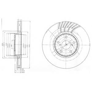 DELPHI BG9012 Гальмівний диск