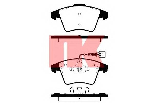 NK 224762 Комплект тормозных колодок,