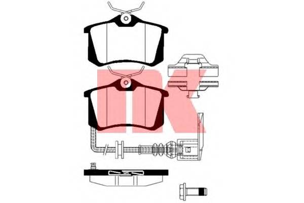 NK 224781 Комплект гальмівних колодок,