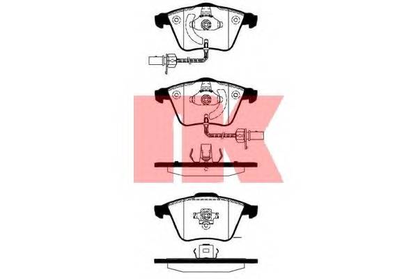 NK 224782 Комплект тормозных колодок,